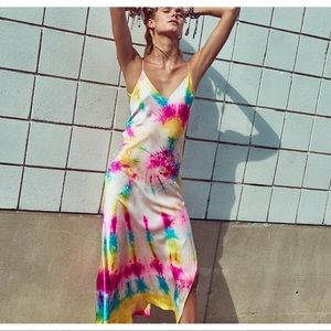 Dannijo rainbow slip dress